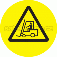 Podlahové pásky a značky - Podlahové značky: Pozor vozíky (Kruh)
