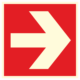 Fotoluminiscenční bezpečnostní značení - Požární symbol: Směrová šipka požární ochrany (Vpravo / Vlevo)