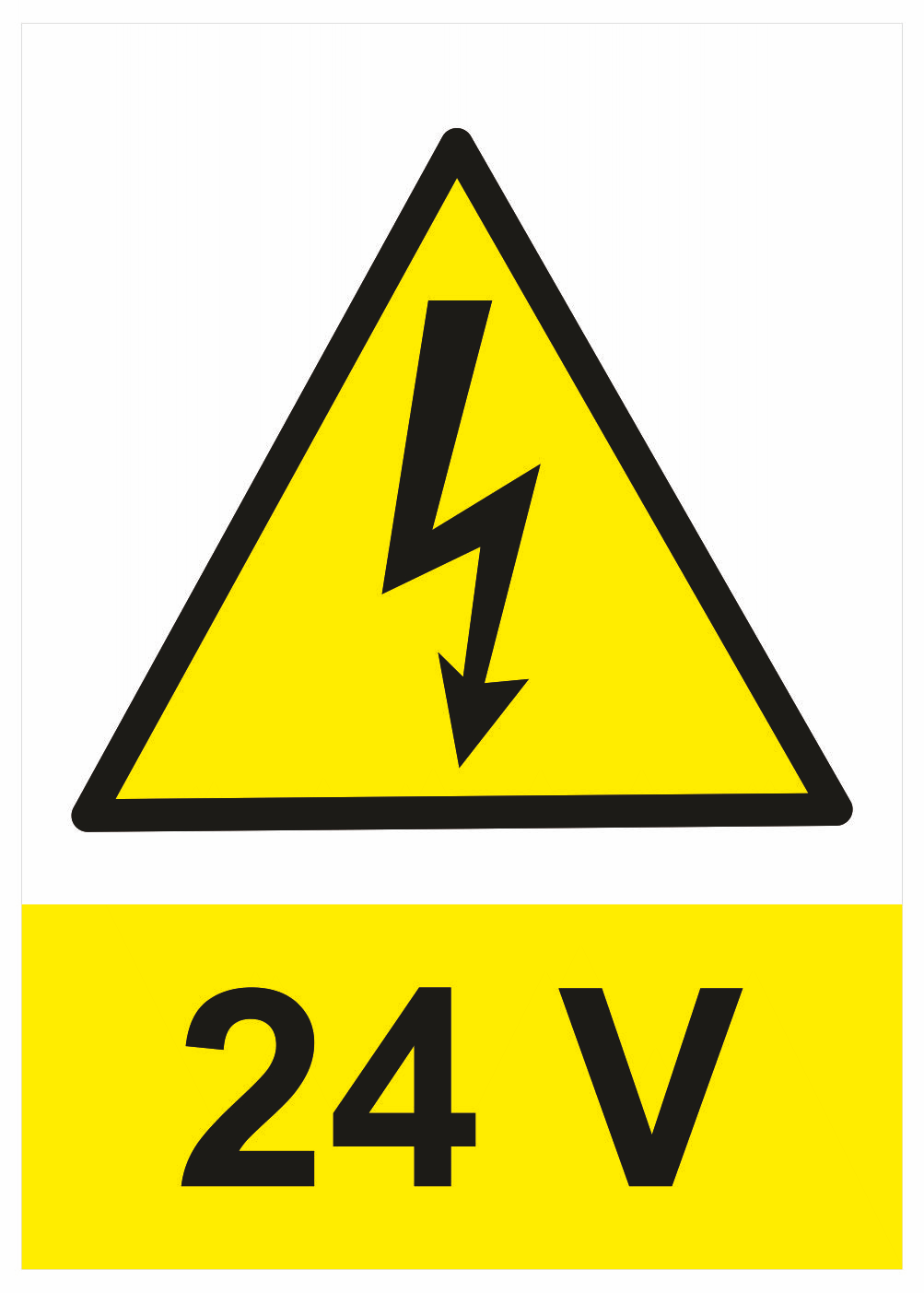 210159 | KRIŽAN - safetyshop Značení elektro a ESD - Elektro výstrahy: 24 V