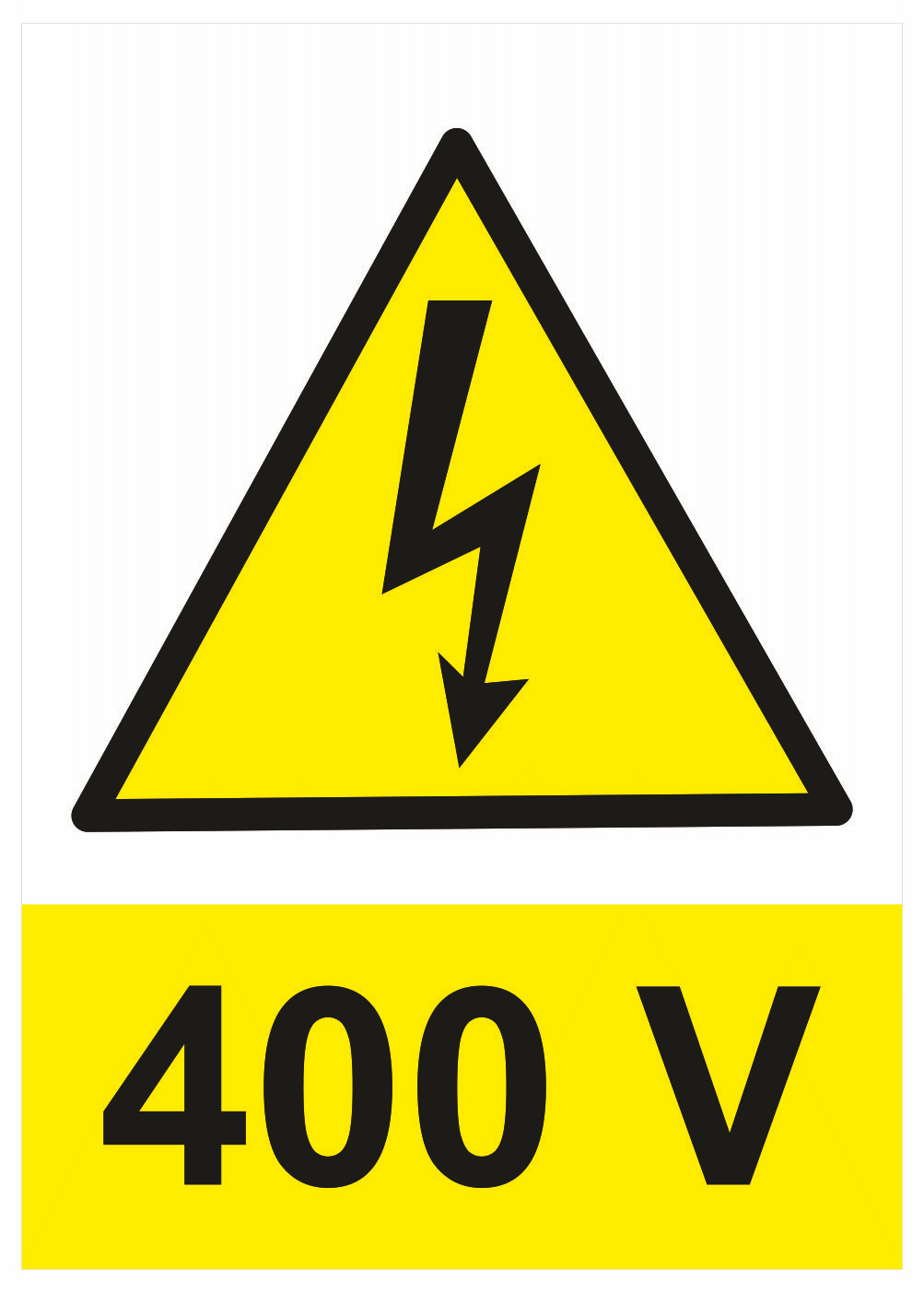 210161 Značení elektro a ESD - Elektro výstrahy: 400 V
