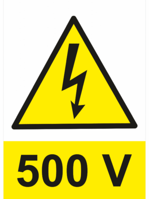 Značení elektro a ESD - Elektro výstrahy: 500 V