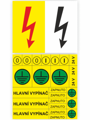 Elektro symboly a aršíky