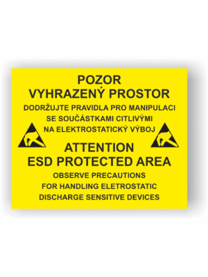 ESD - Označenie vyhradeného priestoru