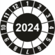 Kalibračné a kontrolné značenie - Koliesko na 1 rok: Koliesko čierné 2024