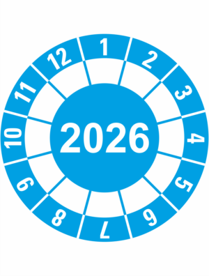 Kalibračné a kontrolné značenie - Koliesko na 1 rok: Koliesko modré 2026
