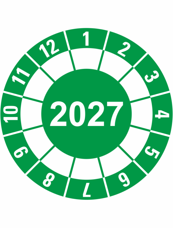 Kontrolný štítok 1  - 2027
