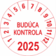Kontrolné koliesko na 1 rok - Budúca kontrola 2025 (červená)