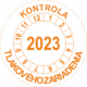 Kontrolné koliesko na 1 rok - Kontrola tlakového zariadenia 2023 oranžové