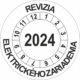 Kontrolné koliesko na 1 rok - Revízia elektrického zariadenia 2024 čierné