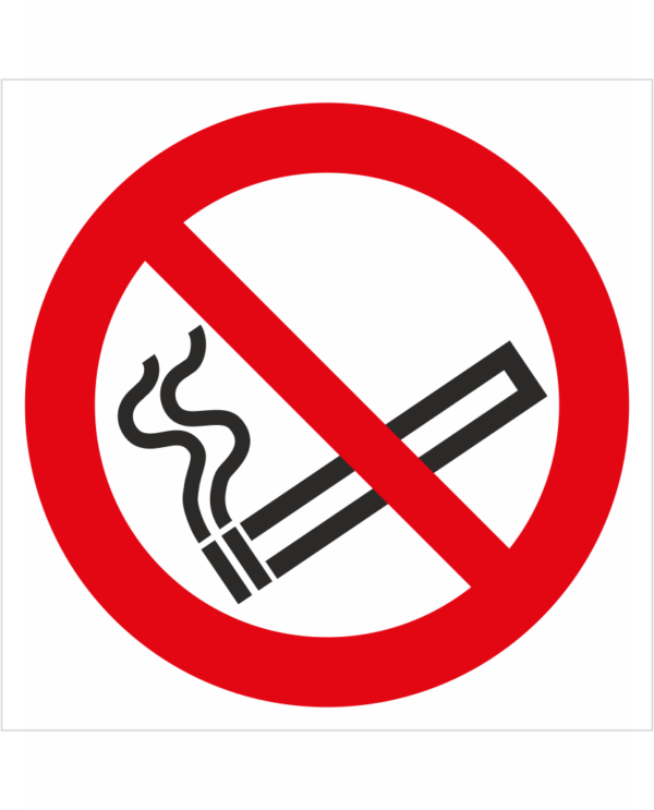 Zákazová bezpečnostná značka - Symbol bez textu: Zákaz fajčenia