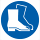 Príkazová bezpečnostná značka - Symbol bez textu: Použi ochrannú obuv