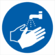 Príkazová bezpečnostná značka - Umy si ruky