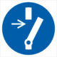 Príkazová bezpečnostná značka - Symbol bez textu: Vypni pred údržbou alebo opravou