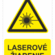 Bezpečnostné značky výstražné - Výstražná značka s textom: Laserové žiarenie