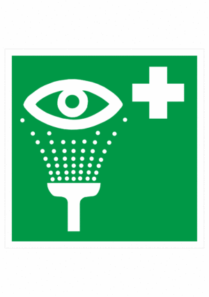 Bezpečnostné zachranné značky - Symboly bezpečí: Výplach očí