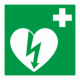 Bezpečnostné zachranné značky - Symboly bezpečí: Defibrilátor a symbol AED