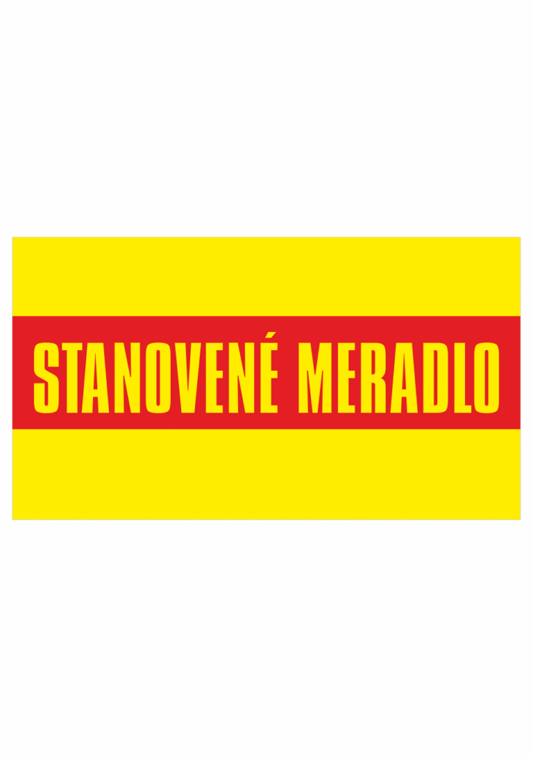 Kontrolní a kalibrační značenie - Kalibrační štítok: Stanovené meradlo