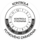 Kontrolné a kalibračné značení - Koliesko na 6 rokov: Kontrola plynového zariadenia / Kontrola vykonaná 2024-2029