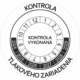 Kontrolné a kalibračné značení - Koliesko na 6 rokov: Kontrola tlakového zariadenia / Kontrola vykonaná 2024-2029