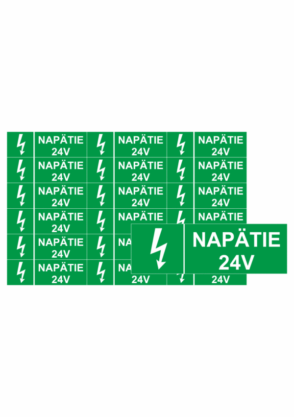 Elektro značenie - Symboly a aršíky: Napätie 24V