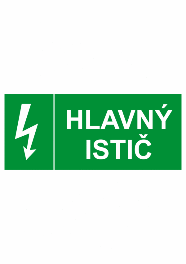 Elektro značeni - Vypínače a uzávery: Hlavý istič + symbol