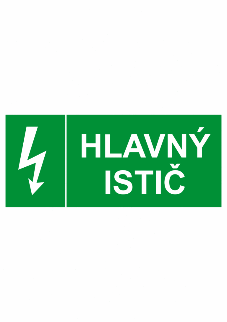 Elektro značeni - Vypínače a uzávery: Hlavý istič + symbol