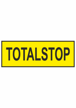Značenie strojov a zariadenie - Označenie Núdzového zastavení: TOTALSTOP