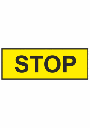 Značenie strojov a zariadenie - Označenie Núdzového zastavení: STOP
