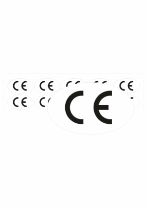 Značenie strojov a zariadenie: Symbol CE (Ovál)
