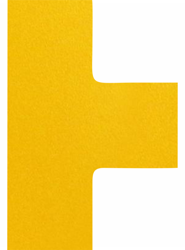 Podlahové pásky a značky - PermaRoute pásky: T křižovatka žltá
