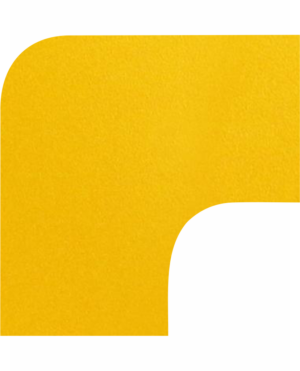 Podlahové pásky a značky - PermaRoute pásky: Roh oblý 90° žltý