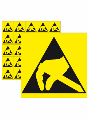 Elektro značenie - ESD značky: Základný symbol 25x25