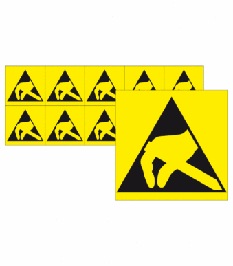 Elektro značenie - ESD značky: Základný symbol aršík