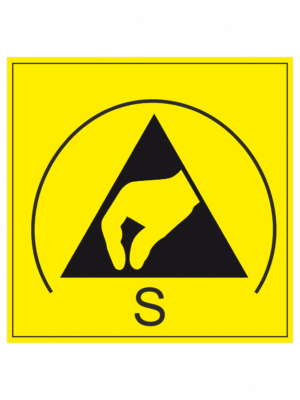 Elektro značenie - ESD značky: Základný symbol + S