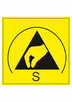 Elektro značenie - ESD značky: Základný symbol + S