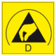 Elektro značenie - ESD značky: Základný symbol + D