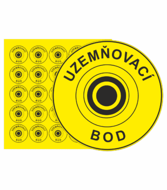 Elektro značenie - ESD značky: Uzemňovací bod