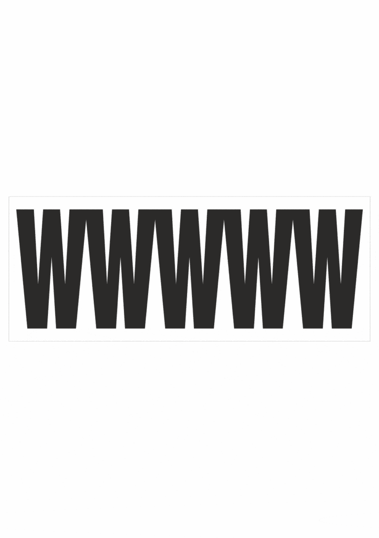 Čísla a písmena - Samolepiace písmena rezana: W (Čierné)