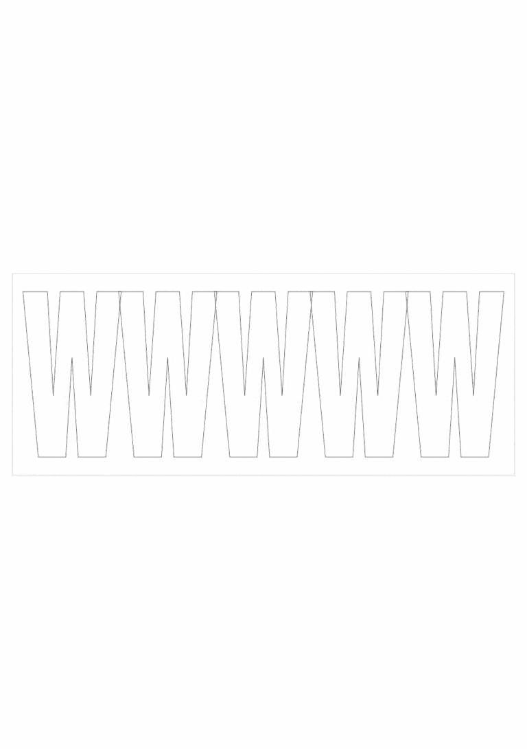 Čísla a písmena - Samolepiace písmena rezana: W (Bielé)