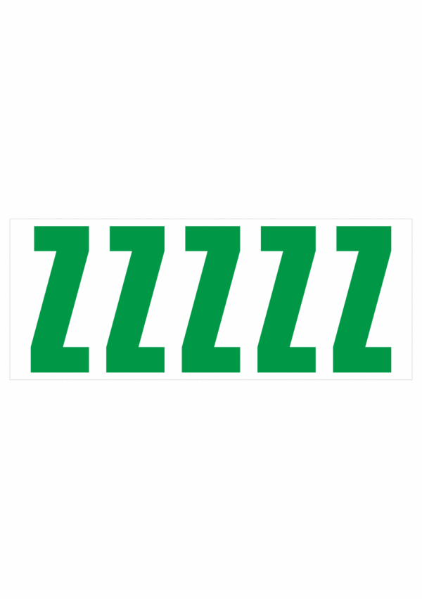 Samolepiace Z zelená