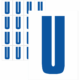 Značky písmen a čísel - Samolepiace tlačené písmeno na bielom podklade: U (Modré)