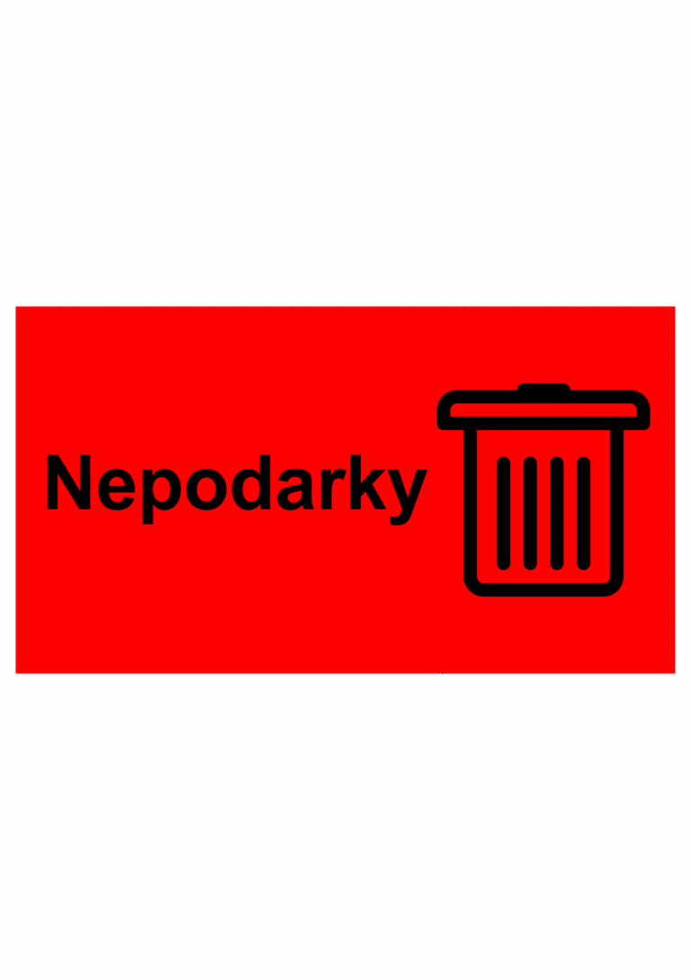 Kontrolné a kalibračné značení - Štítok kvality a organizacie: Nepodarky + Symbol