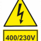 Elektro značenie - Elektro výstrahy: 400/230V