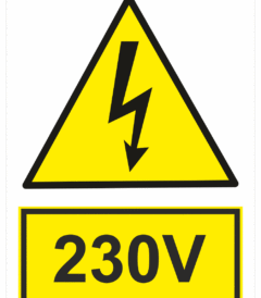Elektro značenie - Elektro výstrahy: 230V