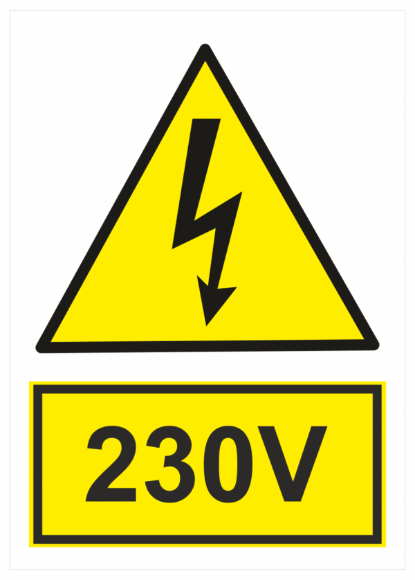 Elektro značenie - Elektro výstrahy: 230V