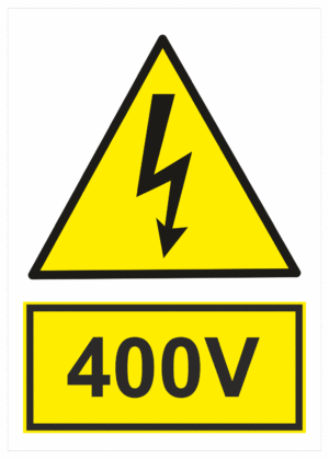 Elektro značenie - Elektro výstrahy: 400V