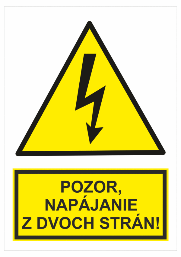 Elektro značenie - Elektro výstrahy: Pozor, napájanie z dvoch strán!