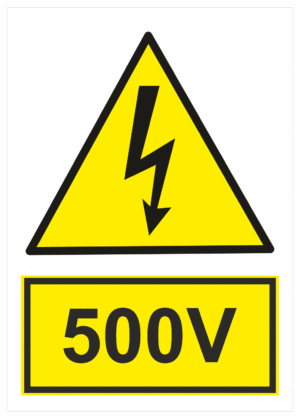 Elektro značenie - Elektro výstrahy: 500V