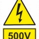 Elektro značenie - Elektro výstrahy: 500V