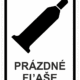 Označenie obalov nebezpečných látok - Tlakové nádoby a plyny: Prázdné fľaše (Text + Symbol)